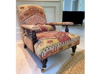 George Smith Chair In Kilim Fabric