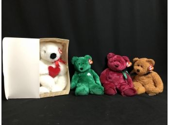Lot Of 4 Collectible Beanie Babies