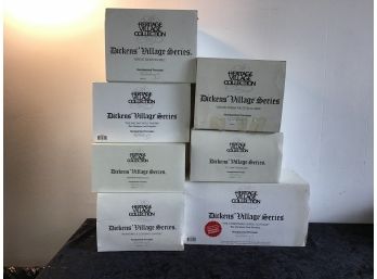 Department 56 Dickens Village Lot Of 7 Houses