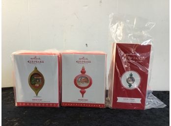 Hallmark Inside Story Ornament Lot