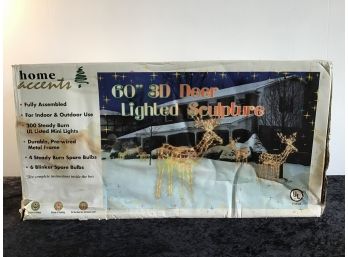 60' Lighted Deer