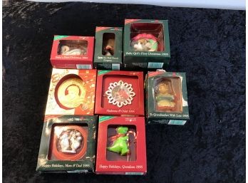 Carlton Mixed Ornament Lot Of 8