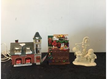 Lot Of 3 Department 56 Pieces