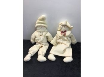 Large Pair Of Snowmen