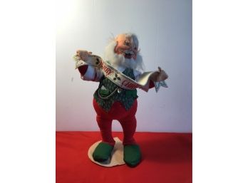 Large Merry Christmas Santa Annalee 18'