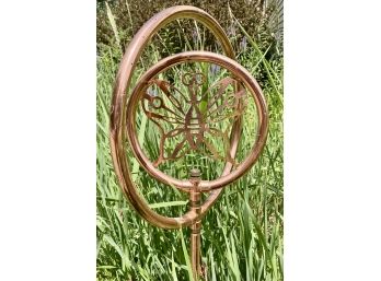 Copper Water Sprinkler The Middle Round Circle With The Butterfly Spins Around Great!