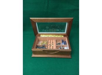 Jewelry Box With Costume Jewelry