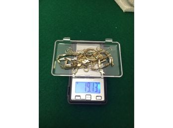 14K Gold Scrap Lot, 19.13 Grams