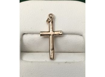 10K Gold Victorian Cross, .24 Grams, Professionally Polished