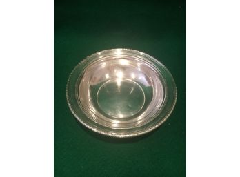 Sterling Silver Bowl, 7 1/2' Diameter, 160 Grams, Nicely Polished