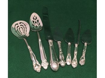 Group Of 7 Sterling Silver Handled Utensils