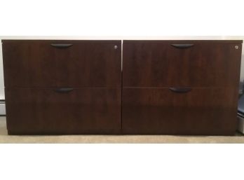 PR. Dark Brown File Cabinets