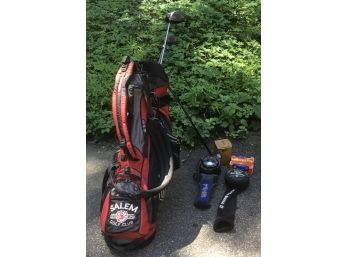 Ping Red & Black Golf Bag & Clubs