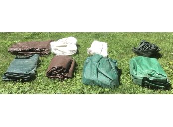 8 Tarps, Assorted Colors