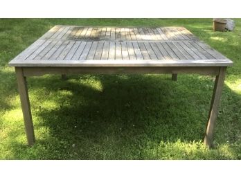 Large Alfresco Home Teak Square Dining Table