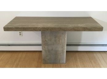 Maurice Villency Travertine Marble Console Table