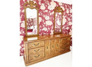 Thomasville Side Dresser With 2 Mirrors