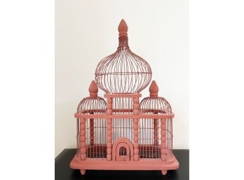 Red Vintage Birdcage Decor