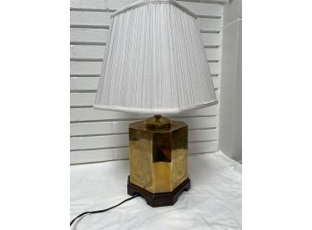 Asian Inspired Brass Lamp