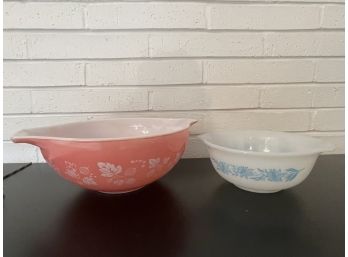 Vintage Pyrex Gooseberry And Blue Thistle