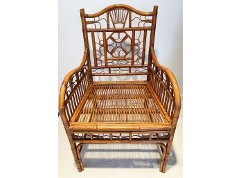 Vintage Bamboo Armed Chair
