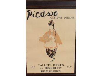 Vintage Picasso Poster Print  'Picasso Costume Designs'