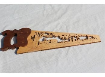 Cute Wooden Saw Carved Design