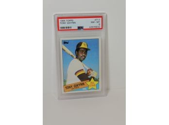 1985 Graded Tony Gwynn #717 - Graded NM-MT 8