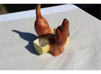 MCM Vintage Weiner Dog Planter/coin Holder - Very Cool 1950s