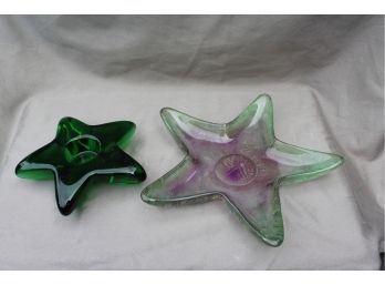 2 Starfish Glass Pieces Very Cool