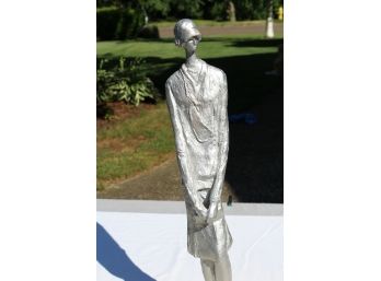 Rare 1974 Austin Productions Composite/stoneware Piece Titled 'flapper' By Klara Sever