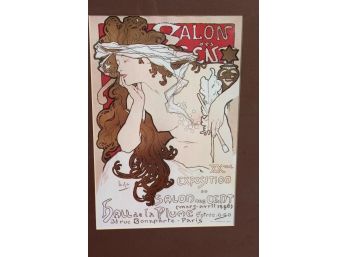 Excellent Alphonse Mucha Print Salon Des Cent 1896