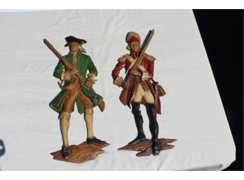 Vintage Sexton Cast Aluminum Revolutionary War Figures - Numbered (2)