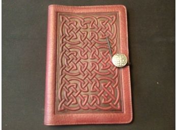 Oberon Leather Book Or Notebook Cover Celtic Design Made In USA