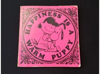 Peanuts Happiness Is A Warm Puppy Book Charles Schulz 1971