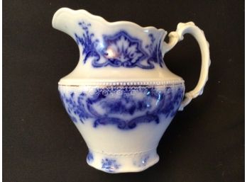 Antique W. H. Grindley  Flow Blue Alaska Pitcher