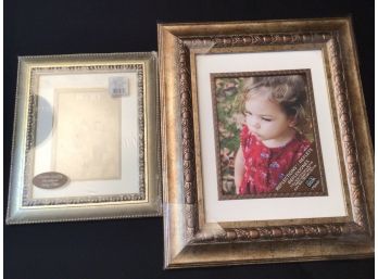 2 New Sealed Picture Frames Gold Tone