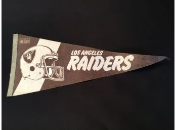 Los Angeles Raiders Football Pennant