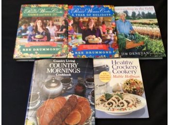 Lot Of 5 Delicious Cookbooks Pioneer Woman Country Living Farm To Table