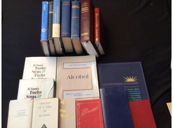 Large Lot AA And Al-Anon Books  16 Total