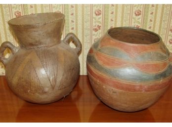 South African Hand Thrown Clay Pots (2)