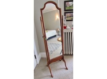 English Cheval Mirror By Bradley