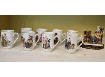 Norman Rockwell Collector Cups & Figurine