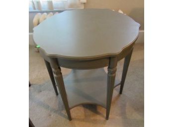 Carved And Gray Painted Table