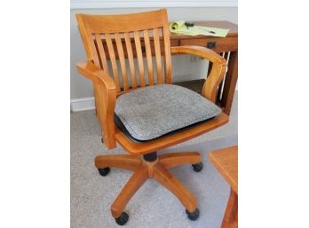 Wooden Swivel Office Rocking Chair