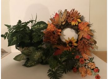 Harvest Wreath With Mixed Items