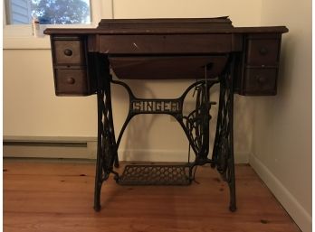 Antique Singer Sewing Machine Table