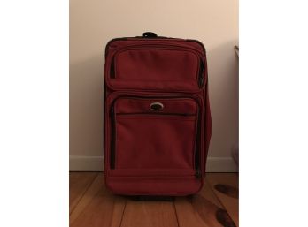 Red Rolling Suitcase