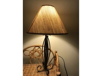 Metal Base Bedside Lamp