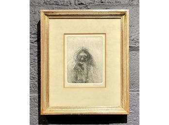 Vintage Robert Marx Abstract Figural Artists Proof Etching Dated 1969